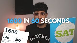 How To Get A 1600 On The SAT in 60 Seconds 31 Tips [upl. by Saidnac770]