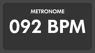 92 BPM  Metronome [upl. by Aikim]