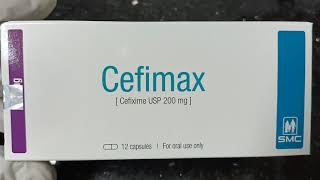 Cefimax Cefixime USP 200mgSMC [upl. by Styles]