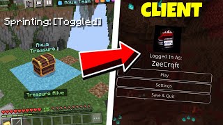 BEST CLIENTS For MCPE Toggle Sprint  Key Strokes amp More  Minecraft PE  Windows 10  Mobile  PC [upl. by Aihsenyt]