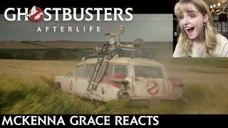 GHOSTBUSTERS AFTERLIFE — Mckenna Grace Reacts to the Trailer [upl. by Bowrah]