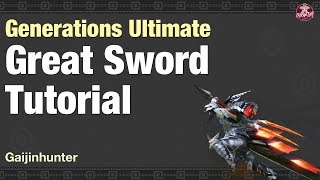 MHGU Great Sword Tutorial [upl. by Isis111]