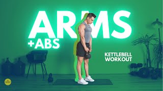 20 minute ARMS ABS kettlebell home workout [upl. by Esir]