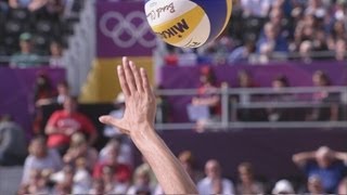 Womens Beach Volleyball Preliminary Round  GRE v RUS  London 2012 Olympics [upl. by Leumek]