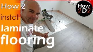 how to Install Laminate Flooring over underfloor heating mat video [upl. by Hatch345]