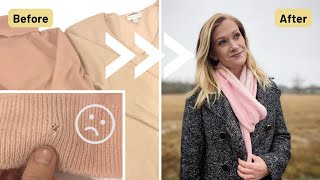 Upcycle OLD Cashmere Sweaters into a Scarf [upl. by Aisset]