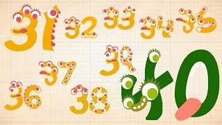 Endless Numbers  Learn to Count from 31 to 40 amp Simple Addition With the Adorable Endless Monsters [upl. by Coheman910]