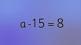 Algebra Solving equations with one unknown  addition FREE RESOURCE [upl. by Cosme]