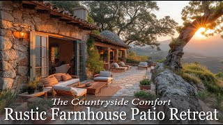 Countryside Comfort A Rustic Farmhouse Patio Retreat [upl. by Drannel489]