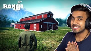 I BUILD AN ULTRA GIANT BARN HOUSE  RANCH SIMULATOR GAMEPLAY 11 [upl. by Gusty]