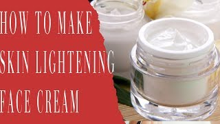 How To Make Skin Lightening Face Cream With Kojic Acid amp Other Ingredients [upl. by Asial]