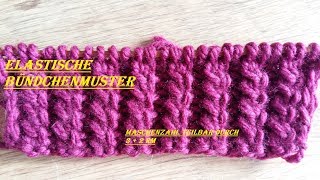 210Elastische BündchenmusterStricktippsStricken [upl. by Lenni]