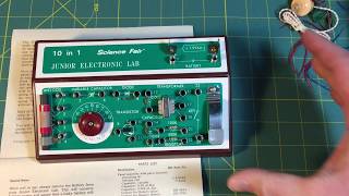 Radio Shack Science Fair 10 in 1 Jr Electronic Lab Kit [upl. by Llyrad380]