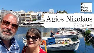 Whats It Like In Agios Nikolaos Crete  A Walk Into Town From Almyros Beach [upl. by Nyltyak]