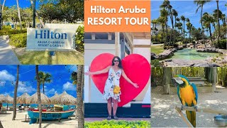 Hilton Aruba Caribbean Resort TOUR [upl. by Falda]