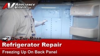 Samsung Refrigerator Repair  Freezing Up On the Back Panel  Evaporator and Defrost [upl. by Ittam]