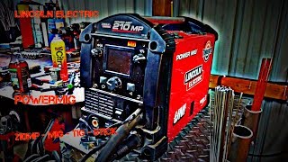 Lincoln Electric Power Mig 210 MP ReviewampDemo [upl. by Ulyram]