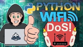 Python WiFi DoS Denial of Service attack [upl. by Keyser]