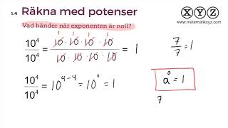 Z 14 Räkna med potenser [upl. by Ennayhs]