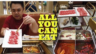 ALL YOU CAN EAT Khoa Pug Hot Pot  Houston TX [upl. by Anaibib]