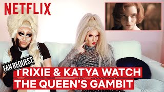 Drag Queens Trixie Mattel amp Katya React to The Queens Gambit  I Like to Watch  Netflix [upl. by Eedya]