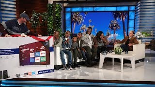 Ellen Surprises a Family with a 12 Days Giveaway [upl. by Crane21]