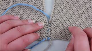 How to Mattress Stitch in Knitting [upl. by Ehgit509]