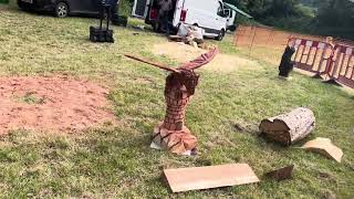 A fabulous range of wooden sculpture at Caerleon festival 2024 [upl. by Pasahow886]