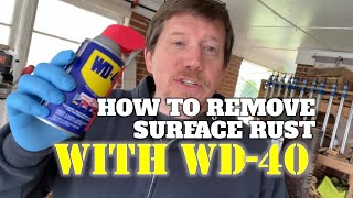 How To Remove Surface Rust With WD40 [upl. by Retha]