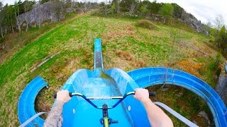 BMX RIDING AT INSANE ABANDONED WATERPARK [upl. by Rekcut]