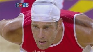 Mens Beach Volleyball Preliminary Round  GER v SUI  London 2012 Olympics [upl. by Gretal]