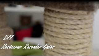 DIY RESTAURAR RASCADOR PARA GATOS [upl. by Ystap]