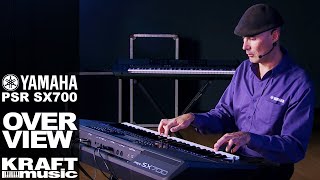 Yamaha PSRSX700 Arranger Workstation  Overview with Gabriel Aldort [upl. by Drusy]