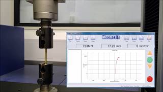 Ultimate Tensile Strength UTS Test Demonstration [upl. by Anairo]