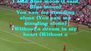 Manchester City Anthem Blue Moon with lyric [upl. by Annaet265]