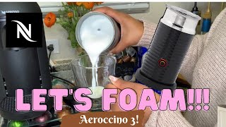 How To Foam Milk With Aeroccino 3 Make Coffee With Foam Tips amp Tricks  Easy Foamed Latte Recipe [upl. by Acinorahs]