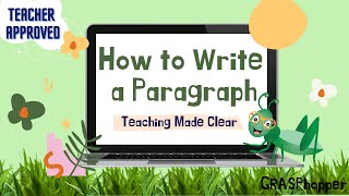 How to Write a Paragraph for Kids Teaching Lesson in English [upl. by Codd]