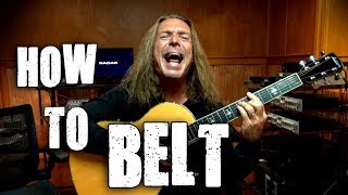 How To Belt  Belting Techniques  Voice Tutorial  Ken Tamplin Vocal Academy [upl. by Frannie]