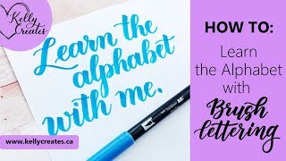 Learn the Alphabet with Brush Lettering [upl. by Acirtap957]