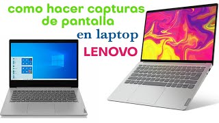 como hacer una captura de pantalla en laptop LENOVO 2021 FÁCIL [upl. by Gnilrets172]