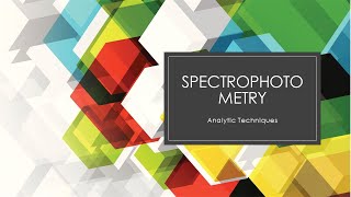 Lab Instrumentation Spectrophotometry [upl. by Cacie]