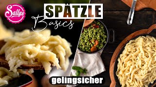 Spätzle Basics  Grundrezept  Sallys Welt [upl. by Notyalc657]