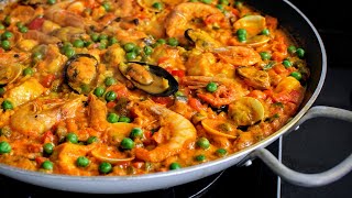 Easy PAELLA Seafood – Ulam Pinoy Recipes [upl. by Nerro]