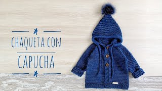 Tejemos chaqueta con capucha  adaptable a otras tallas [upl. by Yenaffit688]