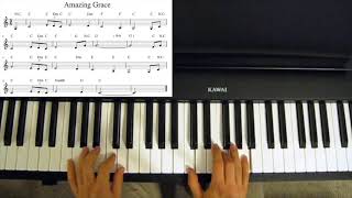 GospelJazz Techniques and Reharmonisation Amazing Grace [upl. by Wolfson337]