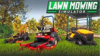 This is AMAZING Lawn Mowing Simulator  Running a PROFESSIONAL Mowing Business [upl. by Serdna912]