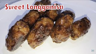 Homemade Sweet Longganisa Recipe  Daphne Channel [upl. by Limak292]