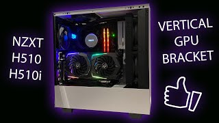 NZXT H510 with vertical GPU BRACKET Step by Step Installation [upl. by Ytirahc]