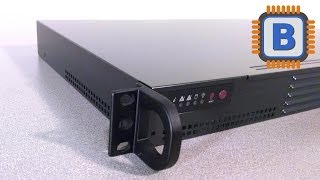 Supermicro CSE504203B Server Case Review  1U Rackmount [upl. by Hinckley]