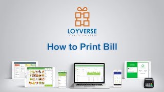 How to Print Bill  Loyverse POS [upl. by Johan546]